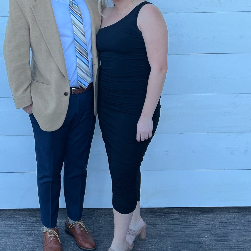 Lulus Black One-Shoulder Dress - Picture 2 of 4